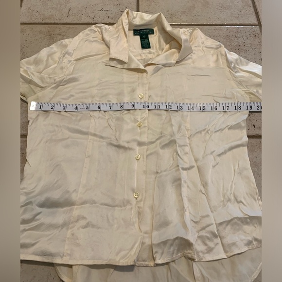 Ralph Lauren 100% Silk Blouse Size 10 - Picture 12 of 12